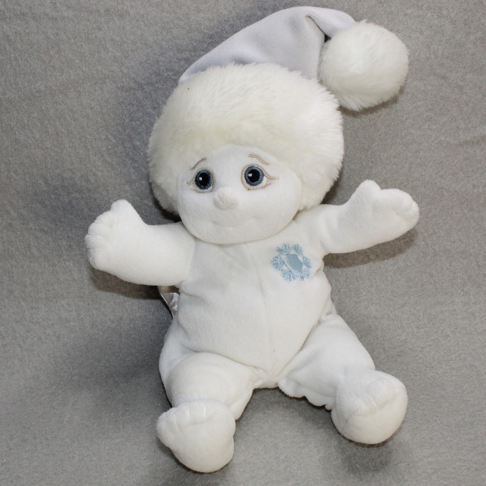 Dreamsicles Angel Hugs Plush White Blue 1999 Snowflake Cherub Wings Vintage Toy
